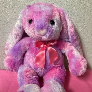 KellyToy Pink and Purple Plush Bunny Rabbit Stuffed Animal Plush Toys